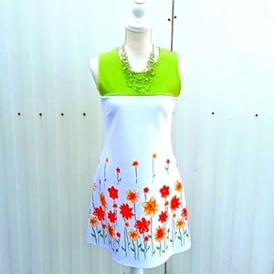 Morgan De Toi Women's "Retro" Sleeveless Shift  Dress Size S